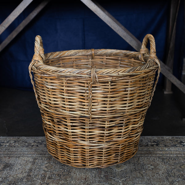 Log Basket - Large basket with handles.