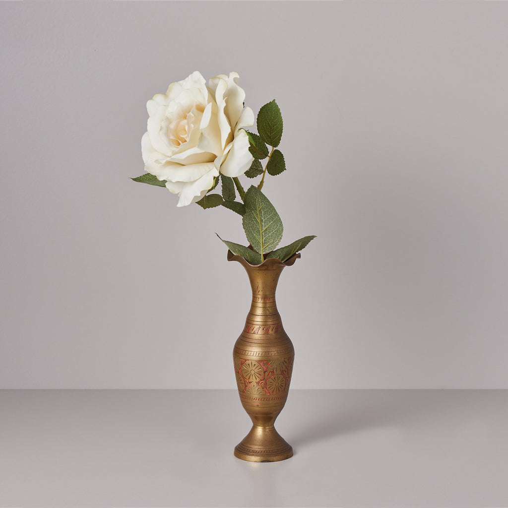 Brass Vase with flowers