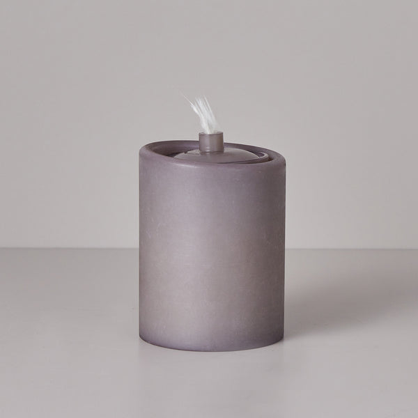 Grey Pillar Candle Inch