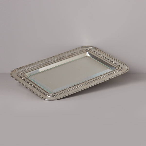 Silver Tray, Small - This exquisite silver tray will accentuate any area of your home.