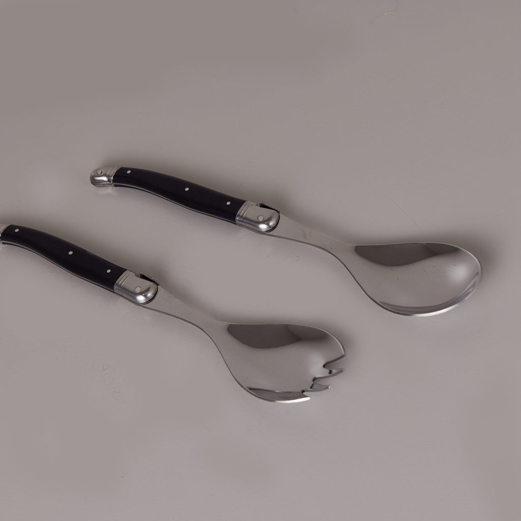 Silver Salad Servers -  fork and spoon