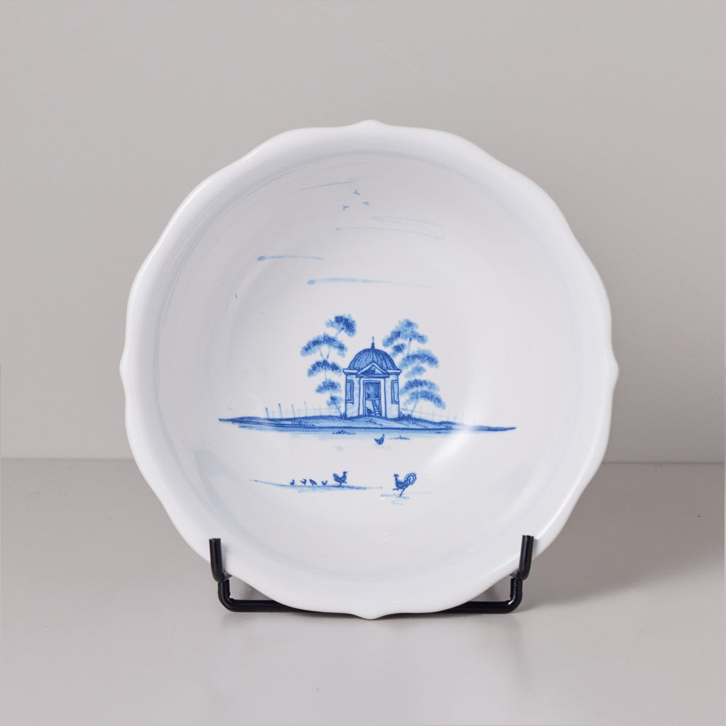 White and Blue Cereal/Ice Cream Bowl Hen House 