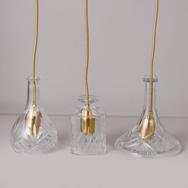 Trio Glass Decanter Pendant Lighting