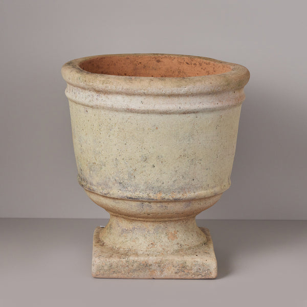 Aged Terra Cotta Large San Remo Planter -  is a classical Mediterranean provenance. 