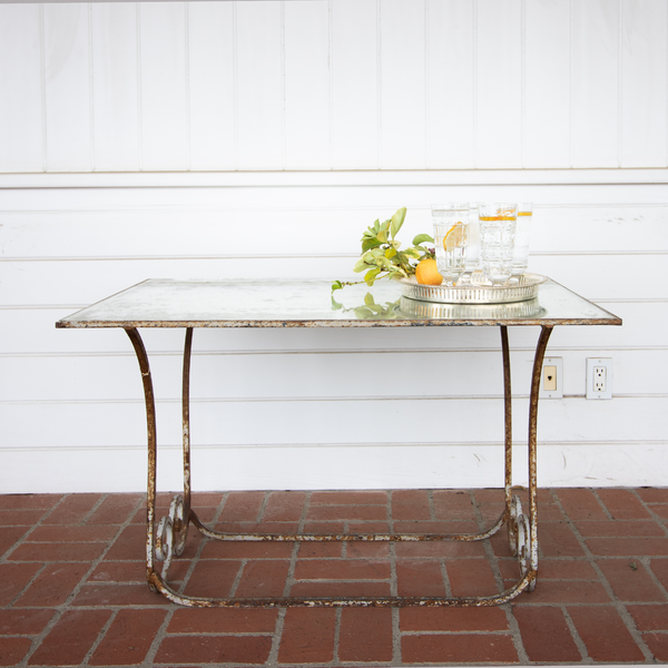 Vintage Mirrored Garden Table