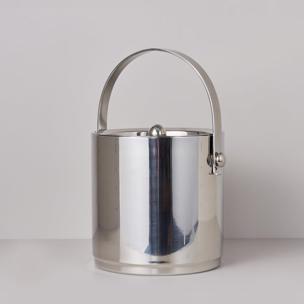 Vintage Silver Ice Bucket With Lid